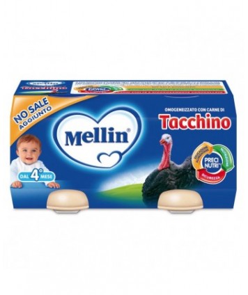 MELLIN OMOGENEIZZATO TACCHINO 2X80G